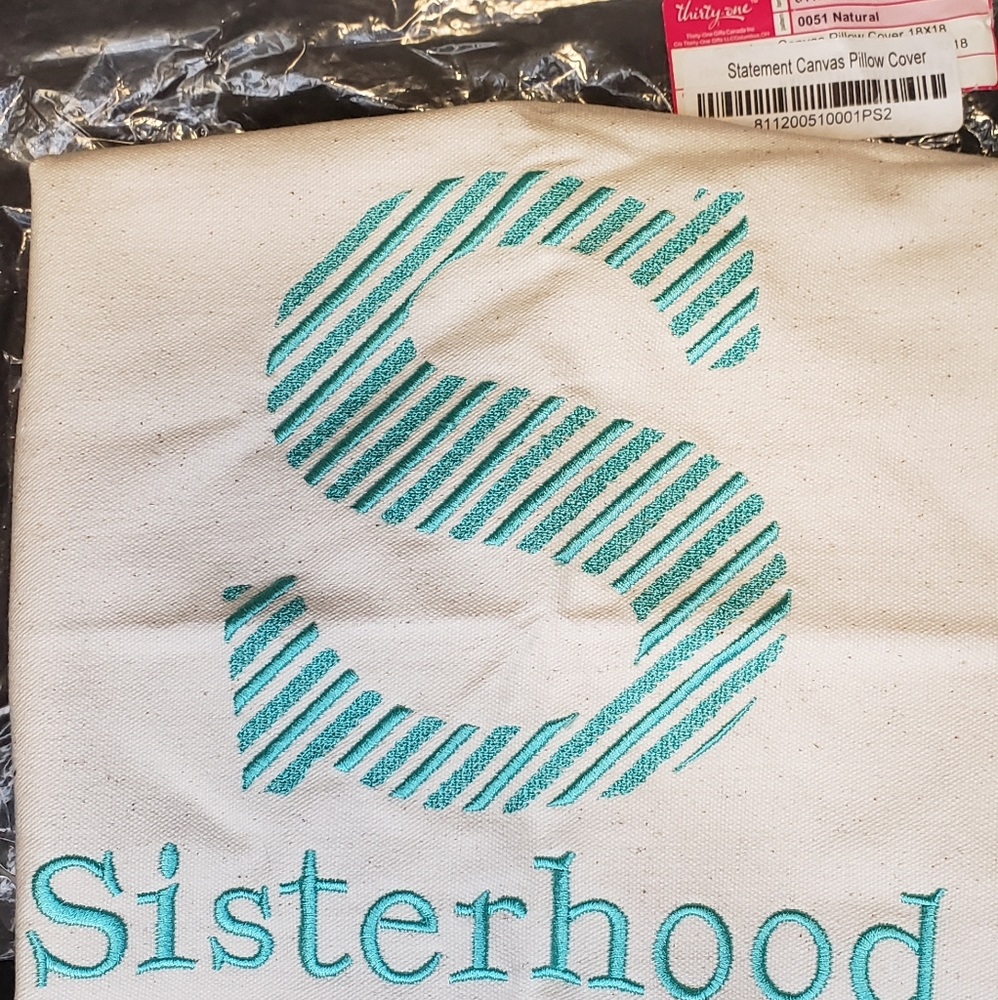 Thirty One Statement Canvas Pillow Cover